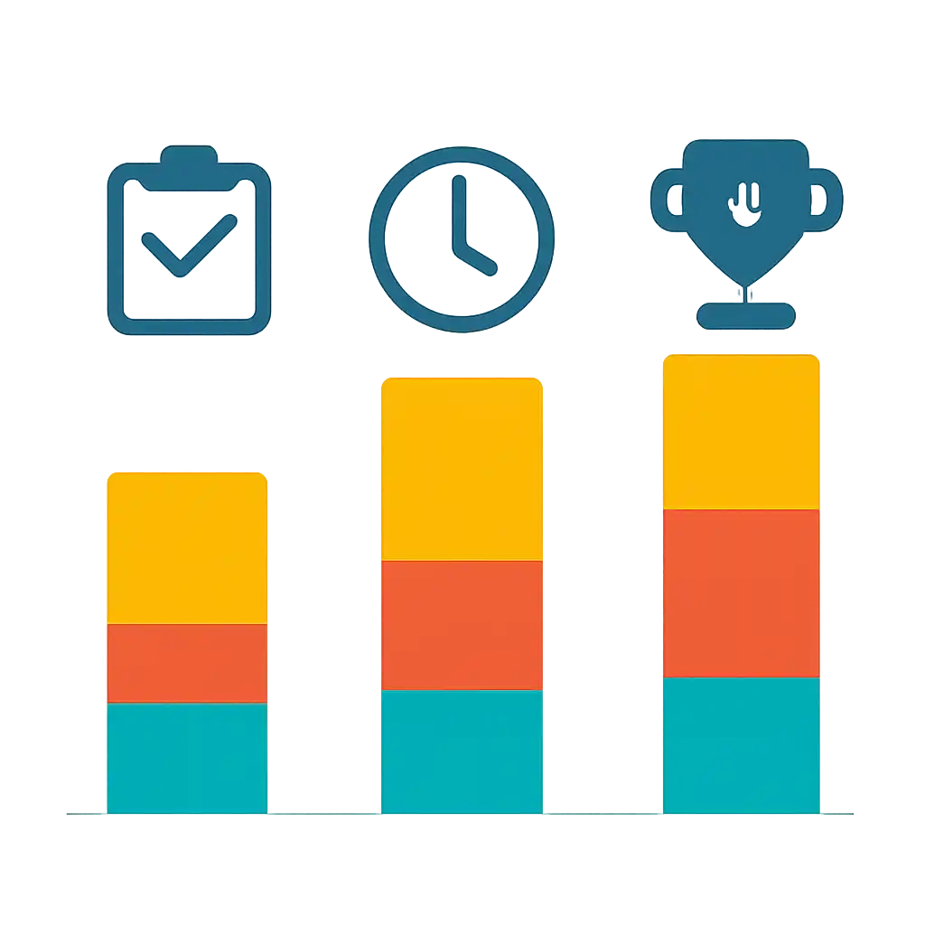 Infographic comparing options using coloured bars and, jalwa: Rules, Timings and Results