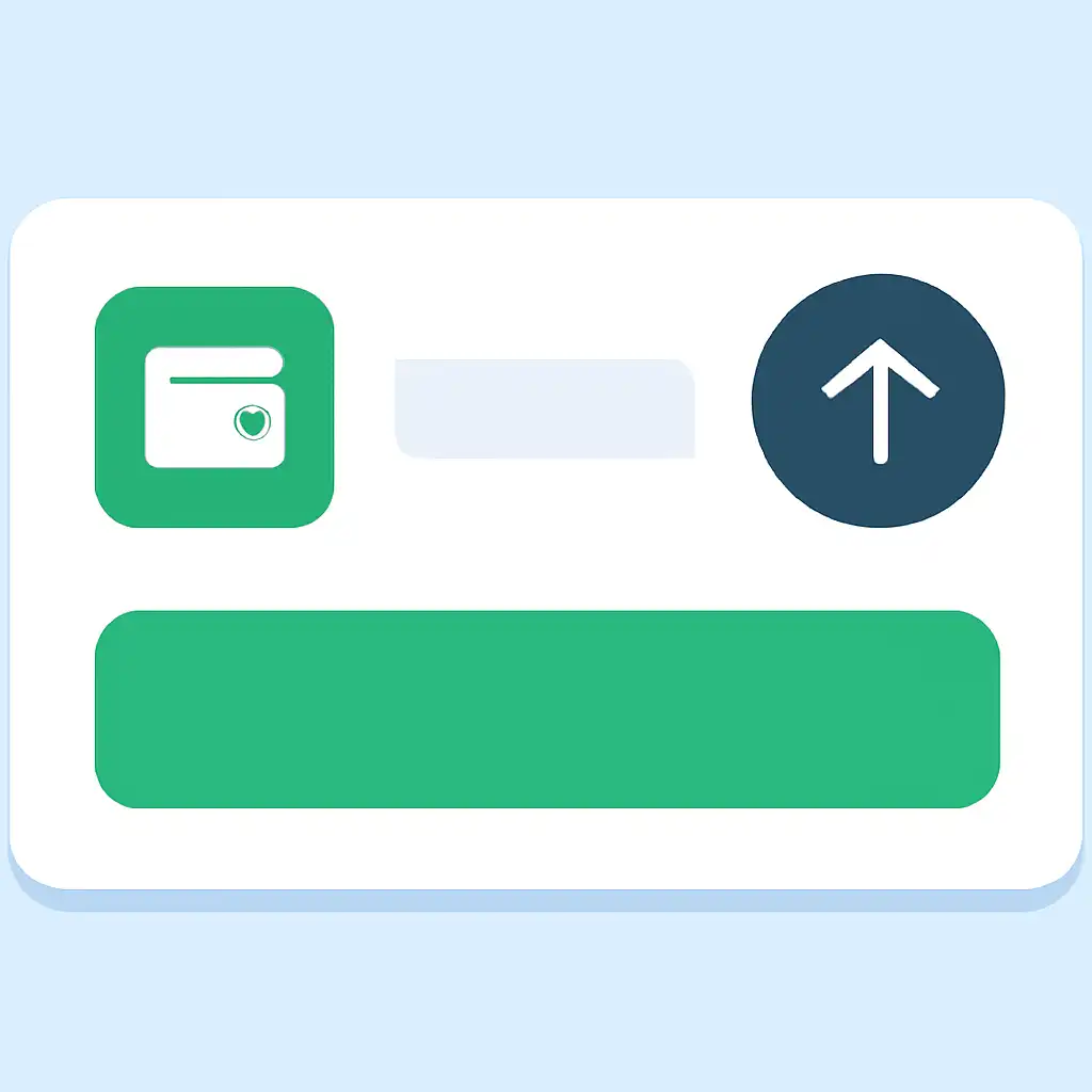 Close-up of button or form field for upi deposits, Jalwa